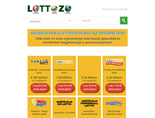 Tablet Screenshot of lottozo.com